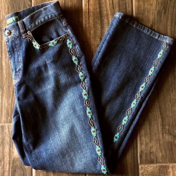 Lauren Ralph Lauren Denim - Lauren Ralph Lauren Beaded Southwest Aztec Jeans